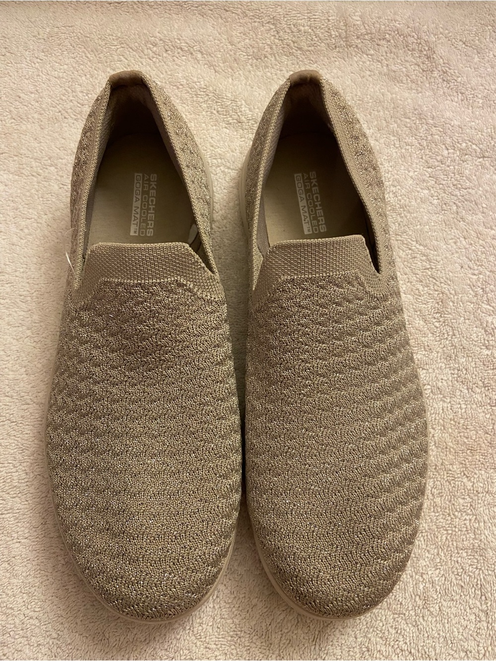 Skechers Women’s Slip-On Knit Loafers - Taupe